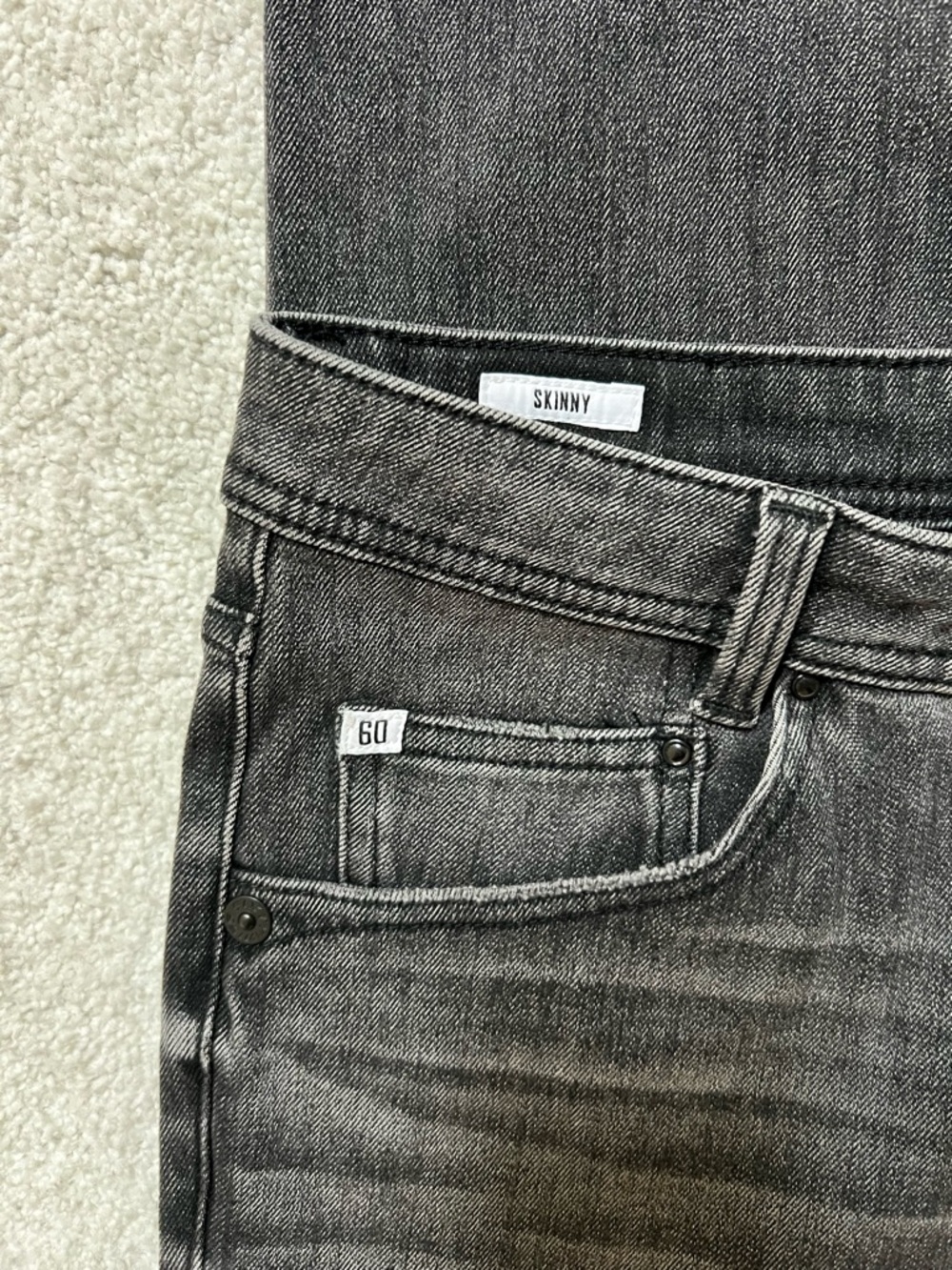 Miss Sixty Women's Straight Leg Jeans in Charcoal Black - Picture 3 of 7